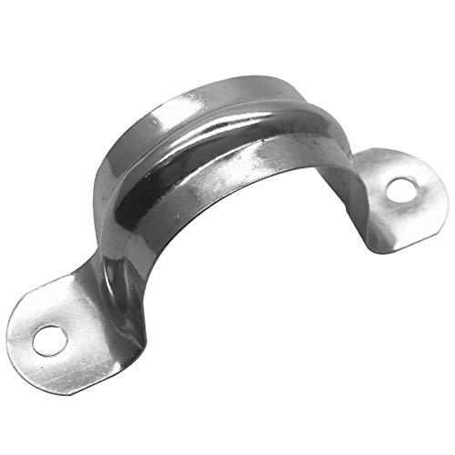 Image of Nge 1inch Rigid Pipe Strap Clamp-Two Hole Strap-U Bracket Tube Clip-Stainless Steel Heavy Duty Pipe Fasten Holder-Secures Conduit,50Pcs(35mm)