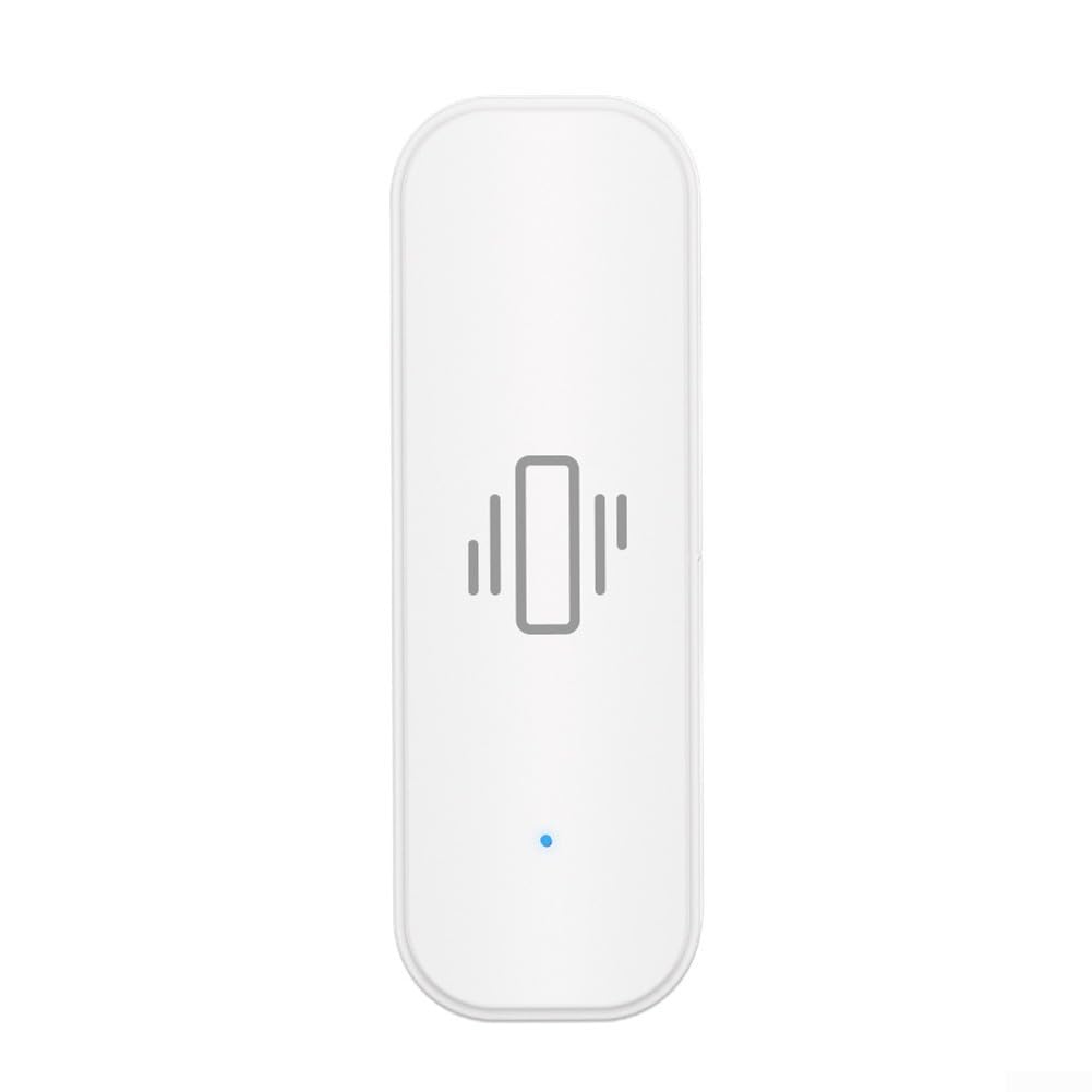 für Intelligenter Vibrationssensor WiFi-Vibrationssensor für Zigbee-Vibrationssensor für Tuya Smart Vibrationssensor WIFI Echtzeitalarm für Home Office Sicherheitsschutz (2 Stück)