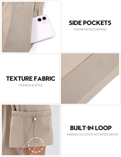 BMJL Womens Black Travel Hiking Pants Work Dress Business Causal Pants Wide Leg Lightweight Fall Trousers