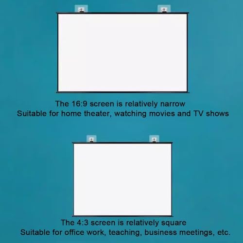 Pantalla Manual Retráctil Para Proyector 72 Pulgadas 4:3 miniatura 4