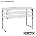 LIFETIME 4428 - Mesa plegable multiusos ultrarresistente, UV100, 122x61x56 - 91.5 cm,...