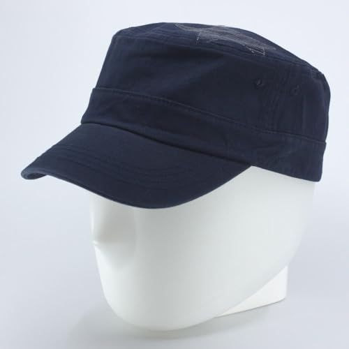 Image of The Vintage Year Heavy Stitching Washed Cotton Cadet Hat - Durable Military Baseball Cap for Men & Women, Outdoor Casual Wear