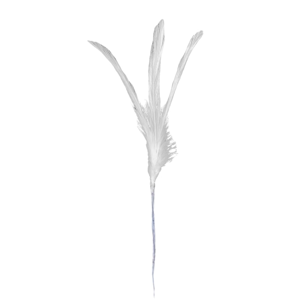 fure Set of 3 Feathers for Groom Safa Kilangi Brooch Decoration (Off White) for Men-picture-21