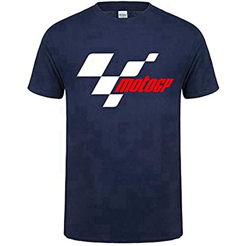 Shirt Rossi Moto Gp Logo Tee Shirt for Team 46 Mens The Doctor Black White T-Shirt Motocycle Tshirt Navy XL
