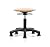 PERCH Wood Pneumatic Stool, All Around Adjustment Ring and Stationary Caps, Desk Height