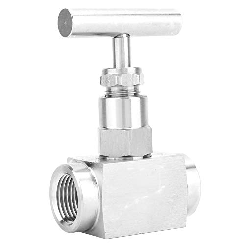 Válvula de aguja de acero inoxidable para alta presión de agua 1/2 BSPP 6