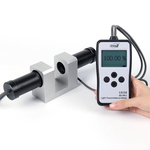 Linshang LS116 Optical Transmission VLT Tester, 380-760nm White Visible Light Transmittance Meter...