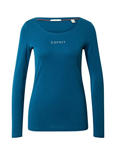 Esprit 992EE1K380 T-Shirt, 450/PETROL Blue, XS Femme