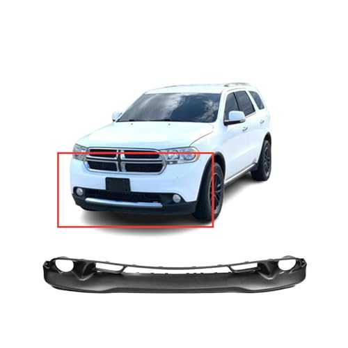 Image of FitParts Compatible with Dodge Durango 2011-2013 Front Lower Bumper Cover | Primed, Without Parking Sensor Holes, Ready to Paint, OEM 68089169AB, CH1015108