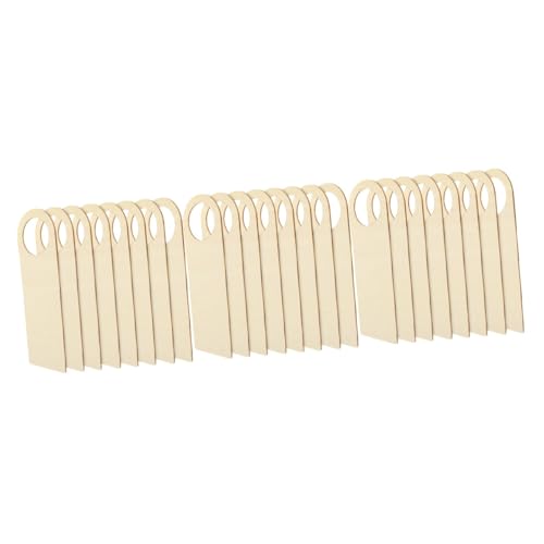 SAFIGLE 24 Piezas Placas Colgantes de Madera para Puerta Tablero para Manualidades DIY Decoración Infantil Colgador Creativo para Hogar Oficina y Tiendas