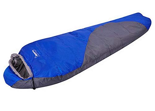 Beneyond Saco de dormir de múmia, saco de dormir para vigas de campismo ao ar livre, -25 °C ~ 0°C, pode suportar o frio, pode encharcar (azul)