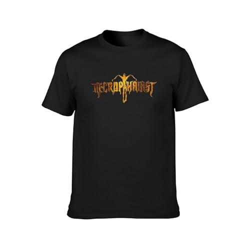 Necrophagist Epitaph Men T-Shirt Printed Camiseta Black Tee Top L