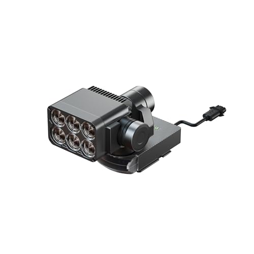 Matrice 30T/30 Spotlight for DJI M30/M30T Series Drone Accessories, 60W / 6000lm, Spotlight with Strobe, Red/Blue Warning LEDs, AI Auto-Gimbal Tracking, Pilot 2 Control, No Battery for Rescue/Patrol