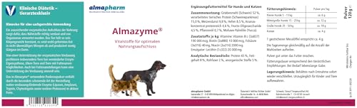 almapharm Almazyme Pulver | Doppelpack | 2 x 120 g | Ergänzungsfuttermittel für Hunde und Katzen | Vitalstoffe zur Unterstützung des Nahrungsaufschlusses