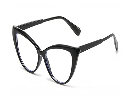 YGDBXHYD Transparent Glasses Frames Fashion Small Optical Lenses Eyewear For Female Computer Eyewear(Black)