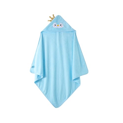 Image of JN&LULU Organic Cotton Fabric Hooded Towel for Kids & Toddlers, Ideal at Bath, Beach, Pool