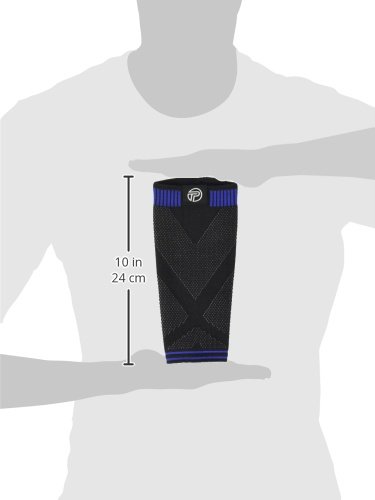 Pro-Tec Athletics 3D Flat Premium Calf Sleeve, Black/Blue, Medium2