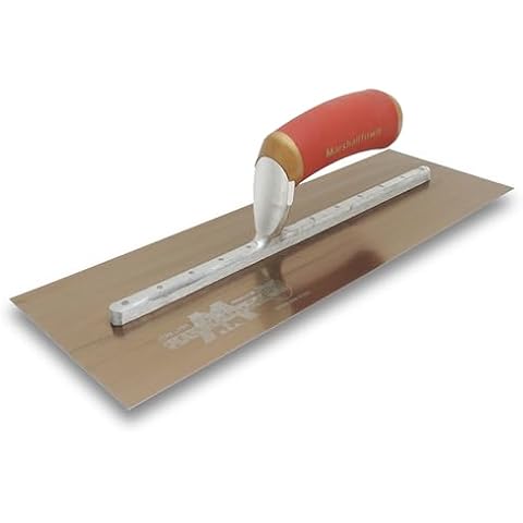 MARSHALLTOWN DuraFlex Finishing Trowel, 14 x 5 Inch, 11 5/8 Inch Mounting, DuraSoft Handle, Made in the USA, Plaster and Drywall Finishing Tools, 4683DFDL Cover