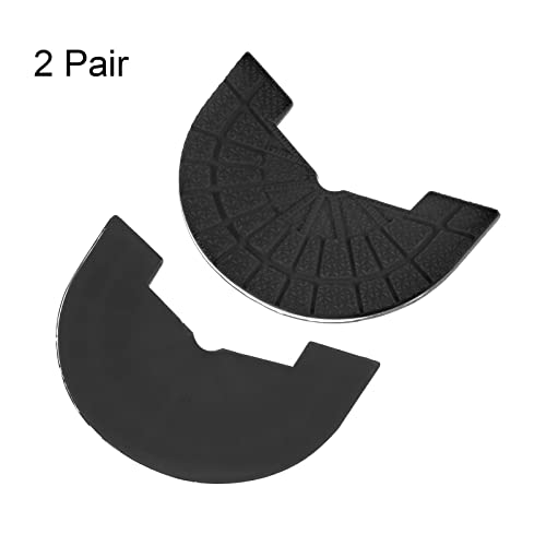 Image of HARFINGTON 2pair Shoe Sole Protector for Sneakers Size 10-11 Non Slip Pad Heel Plates Repair for Men and Women, Black