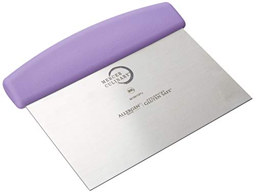 Mercer Culinary Millennia Bench Scraper with Purple Handle, 6-Inch x 3-Inch