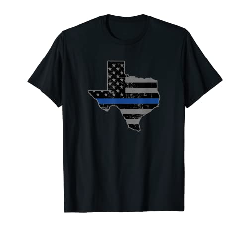 Policía de Texas y aplicación de la ley Camisas de línea azul delgada Camiseta