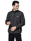 bench fleecejacke herren mit kapuze sehr atmungsaktiv Jack Wolfskin Herren DNA Grizzly M Fleecejacke, Phantom, L