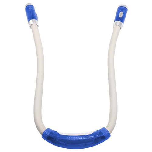 LED Neck Reading Light, Book Light for Reading in Bed, 3 Adjustable Brightness, Flexible Soft Silicone Bendable Arms, Perfect for, Repairing, Book Lights for Reading at Night in Bed! (Blue)