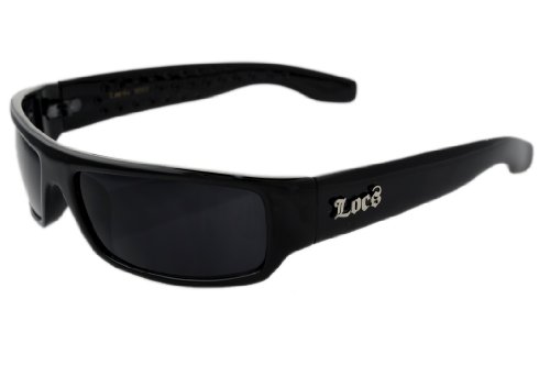 12 LOCS BLACK Hardcore Sunglasses JE3009B
