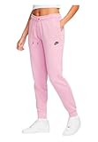 NIKE - Pantalons de survêtement W NSW ESSNTL Pant REG FLC Mr/W NSW ESSNTL Pant REG FLC Mr en Coton, Rose Pastel (S)