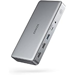 Anker Docking Station (DL6350), 10-in-1 Triple Display, DisplayLink | Triple 4K@30Hz (2 HDMI+1 DP), for Windows Laptops, MacBook Air/Pro and More (The Latest DisplayLink Driver Must Installed)