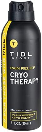 TIDL Plant Powered Cryotherapy Spray – Instant Cooling Pain Relief – Full Body Recovery – Organic Plant-Based Formula – Relieves Muscle and Joint Pain, 3oz
