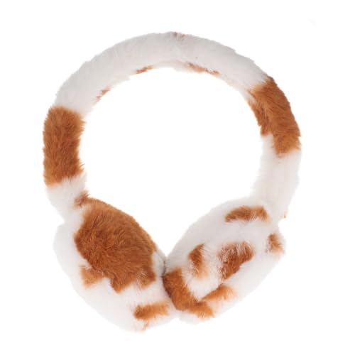 Plush Ear Warmers for Men Women Foldable Soft Ear Muffs for Cold Weather for Outdoor Activities