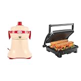 Turmix: Extractor de Jugos y Exprimidor de Cítricos 440W + Chefman Parrilla Panini Prensa Gourmet Sándwich 4 Rebanadas Bundle