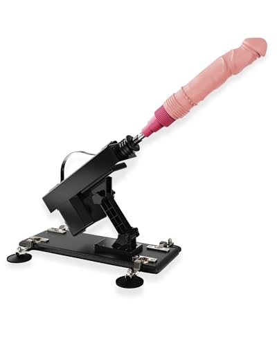 Immerse Creations Sex Machine with 8 Dildo Attachment - Thrusting Dildo Machine with Adjustable Speeds for Enduring Enhanced Masturbation - Versatile & Stable Operation Sex Toy for Men & Women