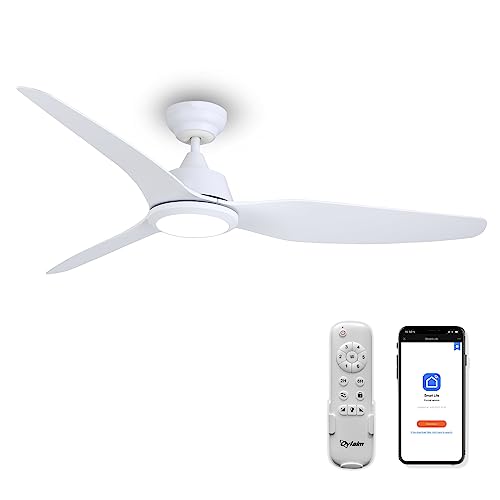Ovlaim Leise Deckenventilator mit Beleuchtung und Fernbedienung, Smart Deckenventilatoren...