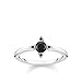 Produktbild Thomas Sabo Damen-Ring Schwarze Steine silber 925 Sterlingsilber TR2268-643-11-50