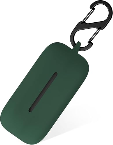 Image of WELFO Case for Sonyy WF-C510 Truly Wireless in-Ear Bluetooth Earbud Headphones, Soft Silicone Protective Portable Scratch Shock Resistant Shell with Carabiner (Green)