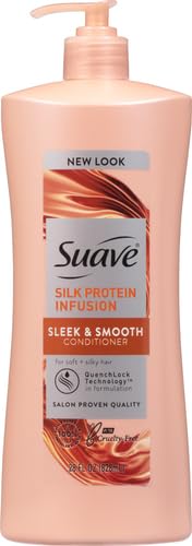 Suave Silver Conditioner Dry Hair Silk Protein Infusion Soft, Silky Hair 28 oz - Image 2