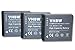Produktbild vhbw 3 x Akku Set 600mAh (7.2V) mit Infochip kompatibel mit Kamera Panasonic Lumix DC-GX800, DC-GX800K Ersatz für DMW-BLH7, DMW-BLH7E, DMW-BLH7PP.