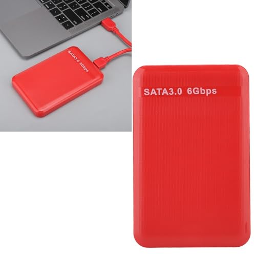 Caja externa USB 3.0 para disco duro 2.5in Rojo miniatura 3