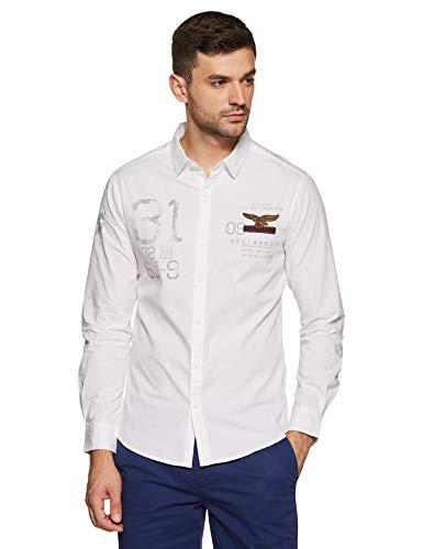 Image of Spykar Men's Solid Slim Fit Shirt