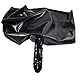 Rubberfashion Kurzer Sexy Rubber Slip - Schwarz Latex Pants mit Anal-Dildo - Latex Dessous Damen und Herren 0.4mm XXXL