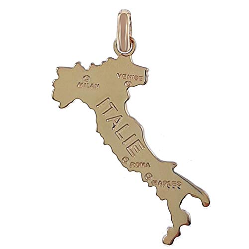 Pendentif Italie botte plaqué or jaune mixte pour homme et femme
