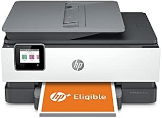 HP OfficeJet 8022e All in One colour printer with 6 months of Instant Ink with HP+, Black/White