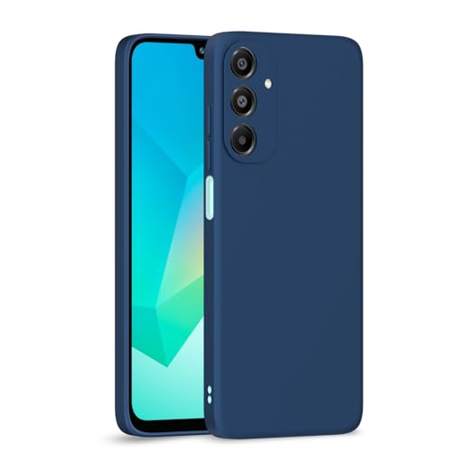 Image of Outlouders Back Cover for Samsung Galaxy A16 5G | Camera Protection | Durable Soft Matte Silicone Bumper Case (Blue)