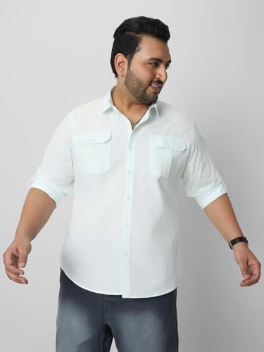 Image of Urbano Plus Men's Cotton Full Sleeve Regular Fit Casual Solid Shirt