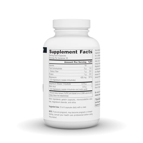 Source Naturals Magnesium Malate - 200 caps - 625 mg