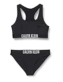 Calvin Klein Mädchen Bikini Set Bralette, Pvh Black, 14-16 Years