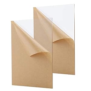 SAVITA 2 Stuks 12,7×17,8cm Helder Acryl Plexiglas Blad 2mm Dik voor Vervanging van Fotolijstjes DIY Display Project…