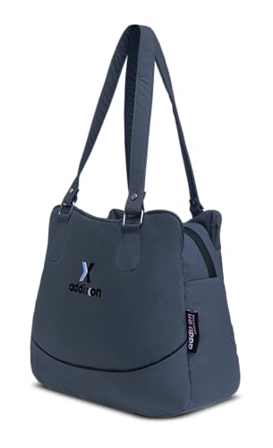 addixon Versatile Handbag: Ladies Hand Bag with 3 Compartments and Double Handle Design (Grey)